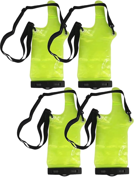 4Pcs Universal Two Way Radio Waterproof Case Bag Portable Walkie Talkie Rainproof Pouch with Adjustable Strap Compatible for Motorola Kenwood Midland UV-3R UV-5R PX-888 Walkie Talkie Radio