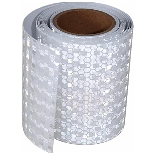 White Reflective Tape 3 inch Wide for Cars, Outdoor Waterproof High Visibility Safety Warning Reflector Sticker Strips (11 feet)