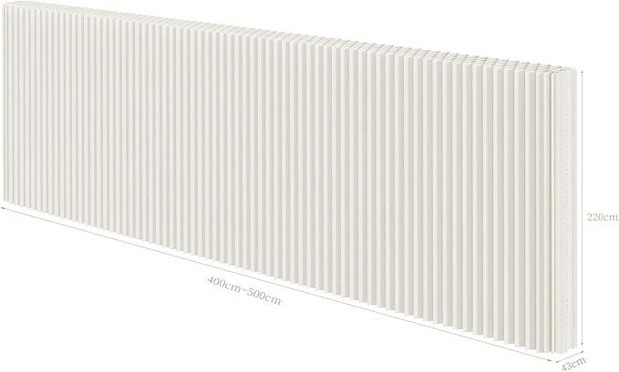 Foldable Room Divider Privacy Screens Movable Temporary Wall Space Partition, 5.25~9.19 FT Tall, 6.56~16.4 FT Width, Choice of Various Sizes and Styles