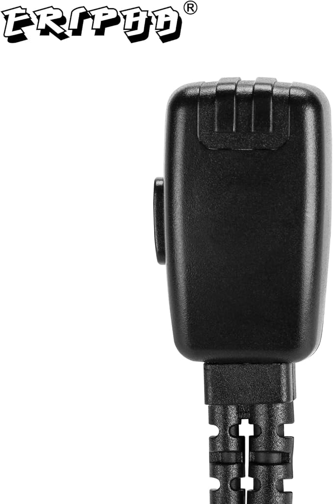 1-Pin Earpiece Compatible with Cobra CX112 CXT195 Radio Walkie Talkie, 2.5mm Headset G Shape with PTT Mic