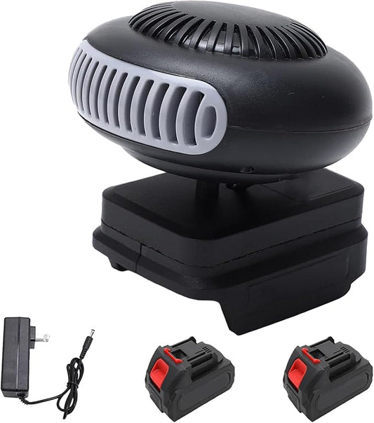 Portable Battery Operated Heater, Batteries Powered Heaters, With Anti Tilt Design, Quiet Long Heating, Battery Operated Heater For Indoors/Car/Camping, with Anti Tilt Design (15-cell battery*2)