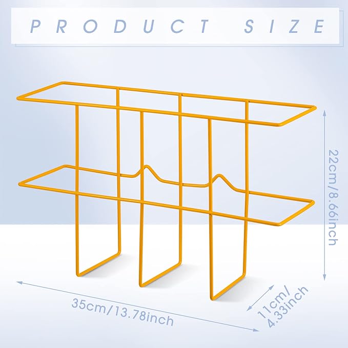 Nuenen 2 Packs MSDS Binder Holder Wall Mount MSDS Binder Rack Mounting Wire 3 Ring Storage for File Magazine Book Sheet Organizer Safety Display Office Home, 13.78 x 8.66 x 4.33 Inch