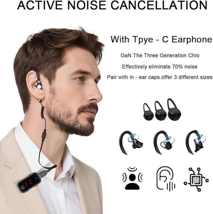Super Mini Walkie Talkies Pro with Waterproof, Two Way Radio with Earpieces for Adults, Outdoor, Hiking, Baseball, Restaurant 2 Pack