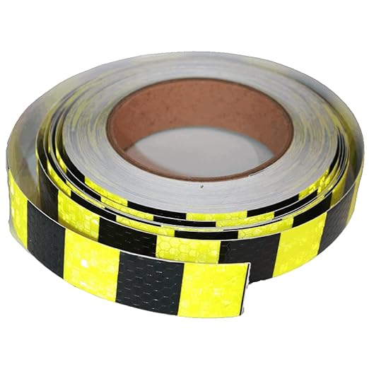 Industrial Reflective Tape 1 inch Wide for Trailer, Outdoor Waterproof High Visibility Safety Warning Adhesive Strips (66 feet)