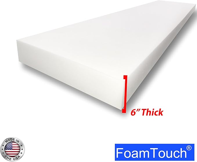 FoamTouch 6" Gel-Memory-Foam-Mattress No Cover