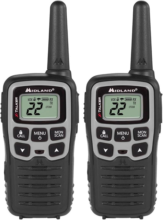 Midland X-TALKER T51BLKVP Two Way Radios 2-Pack