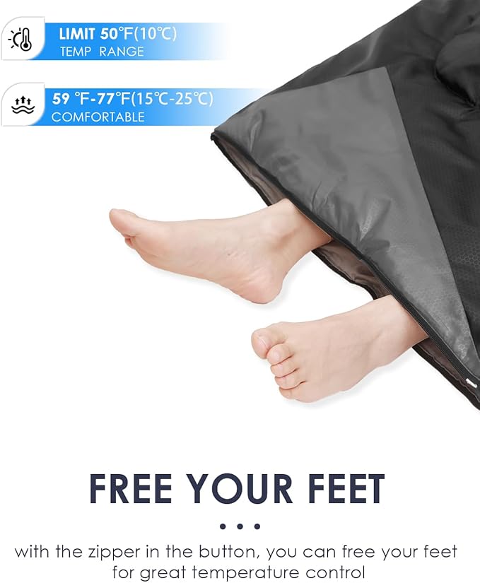 Sleeping Bags for Adults Cold Weather - 20 Degree Big&Tall Size Backpacking Lightweight Waterproof for Girls Boys Mens Teen Women for Camping Hiking Outdoor Travel Hunting with Compression Bags