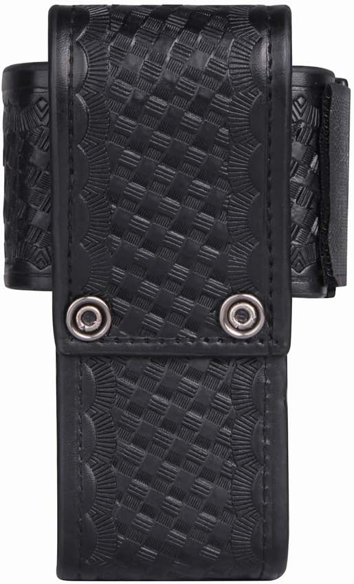 Basketweave Universal Fit Radio Pouch L-style Radio Holster, Universal Radio Carrier