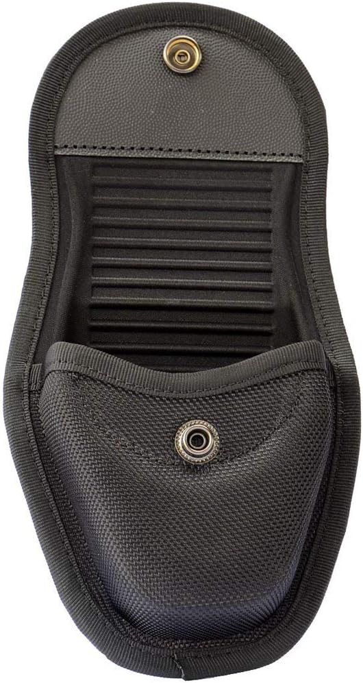 ROCOTACTICAL Molded Double Handcuff Case, Hidden Snap Nylon Cuff Case Pouch
