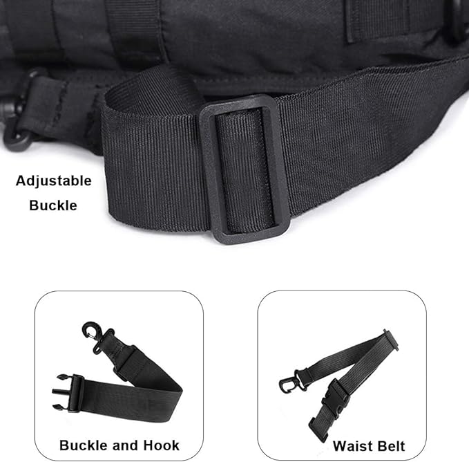 HAOMUK Tactical Sling Bag Pack Military Rover Shoulder Sling Backpack EDC Molle Assault Range Bag