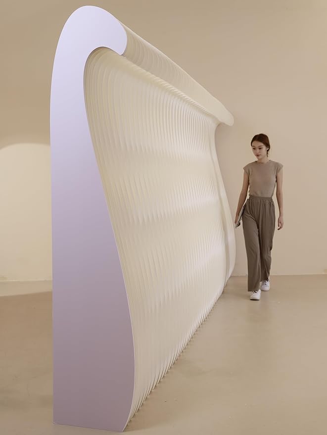 Foldable Room Divider Privacy Screens Movable Temporary Wall Space Partition, 5.25~7.87 FT Tall, 6.56~16.5 FT Width, Choice of Various Sizes and Styles