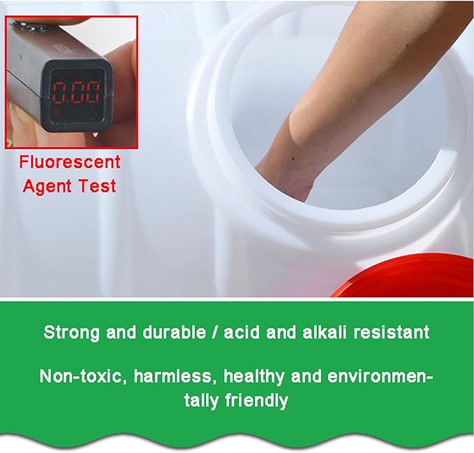 Water Storage Containers Water Carrier Plastic Water Tank with Tap Emergency Water Container 50L/80L/110L/200L Water Bucket Jug for Hiking Camping Driking Outdoors Indoors(Size:80L)