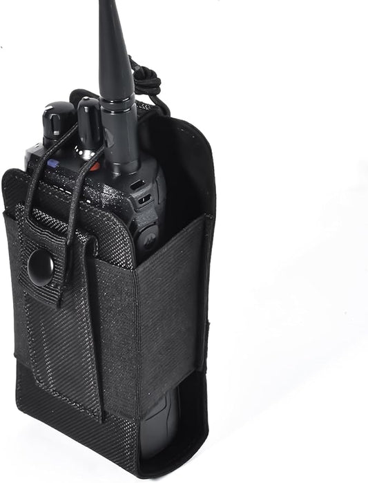 TWAYRDIO Molle Radio Holster Holder Pouch for Tactical Vest Duty Belt, Universal Two Way Radio Case for Baofeng Yaesu Icom Motorola Kenwood Quansheng Handhelds Walkie Talkies
