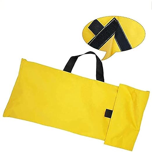 Medical Stretcher, Emergency EMS Patient Mover, Folding First Aid Soft Stretcher, Double Thick Oxford Cloth Fabric with Portable Medical Stretchers, Emergency Litter Stretchers, 10 Handles,Yellow