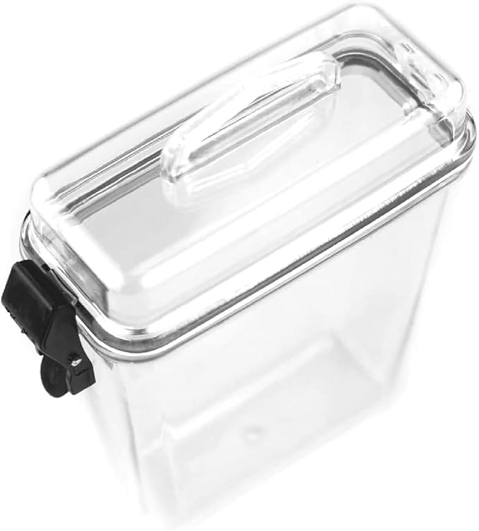 ASR Outdoor Hard Case Waterproof Camping First Aid Storage Container, 5.5 Inch, Clear