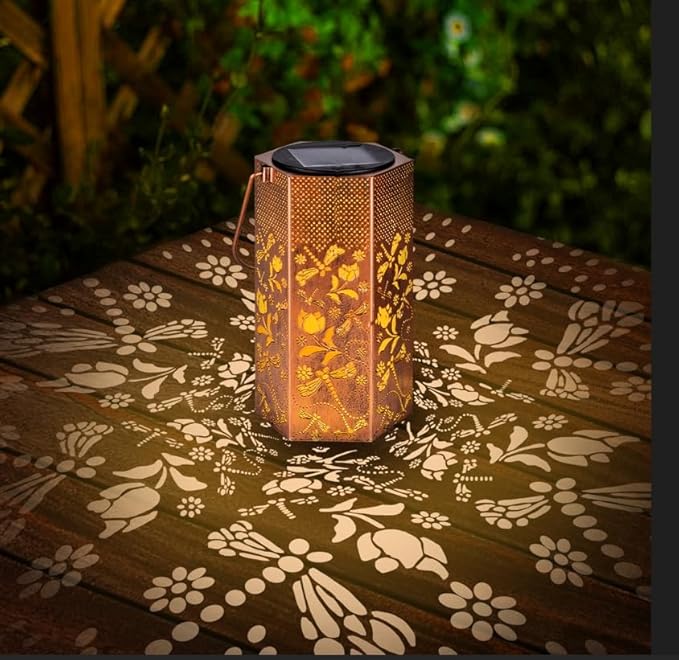 Christmas Gifts for Women Men Mom - Dragonfly Solar Lanterns Outdoor Waterproof - Birthday Gifts, Mothers Day Gifts, Solar Lights Outdoor Garden Decor for Outside, Patio, Yard, Lawn