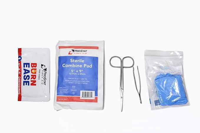 Blue Line Food Service First Aid Kit – ANSI Z308.1-2021 Class A, Commercial Kitchen Safety Kit with Blue Bandages, Burn Care, Eye Wash & CPR Shield