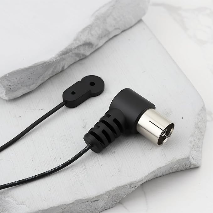 eMagTech 2Pcs FM Radio Antenna Coaxial Cable for Table Top Home Stereo Receiver Audio Video Radio Receiver