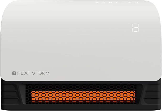 Heat Storm 1500-Watt Sedona WiFi Infrared Wall Mountable Heater,White
