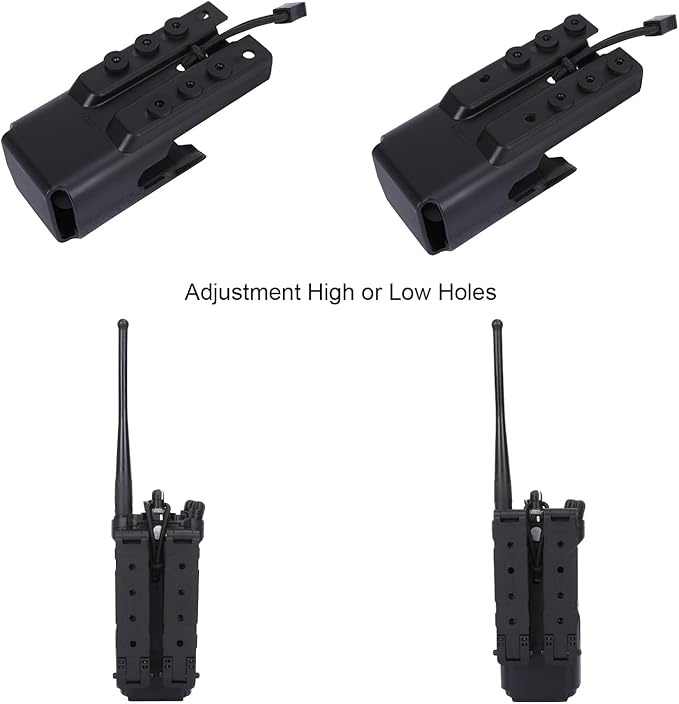 Portable Radio Case,Tactical Radio Holster for Motorola APX6000/7000/8000 Radios,Molle Clip/Belt Clip Carry