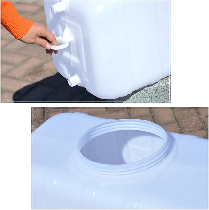 45L/75L/100L/200L Water Tank，Plastic Bucket，Food-Grade Rectangular Thickened Water Tower with Faucet for Household Water Storage(Size:45L)