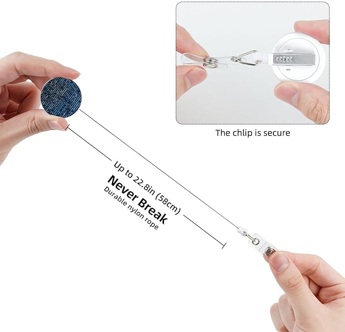 Coding Code Badge Reels Retractable Badge Holder with Clip for Id Name Tag Office Worker Student Teacher Nurse Doctor