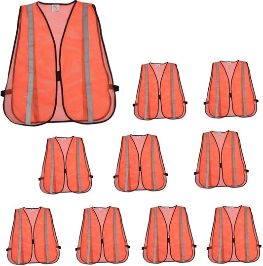 zojo High Visibility Safety Vests,Adjustable Size,Lightweight, Wholesale Reflective Vest for Outdoor Works, Cycling