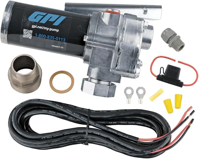 GPI - M-150 Series Fuel Transfer Pump, Spin Collar- Pump Only, 15 GPM, 12 Volt (110000-103)