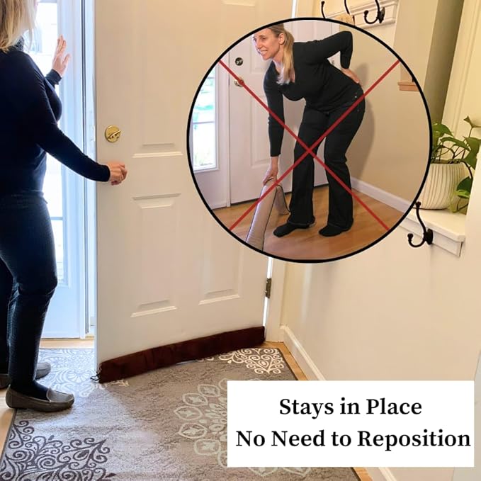 Evelots Cold, Hot Air Door Draft Stopper - Strong Metal Clips - Block Cold Air, Noise, Dust - Warm & Quieter Home- No Need to Bend Down- 36 Inch Wide - for Door Gaps up to 1 Inch - Save Energy