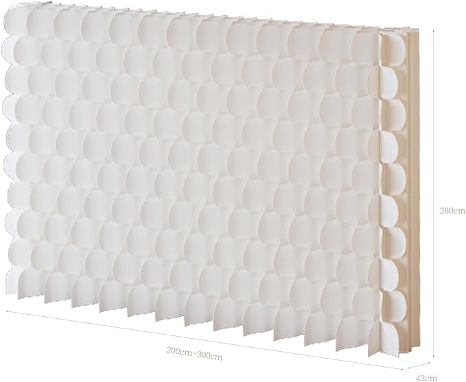 Foldable Room Divider Privacy Screens Movable Temporary Wall Space Partition, 5.25~9.19 FT Tall, 6.56~16.5 FT Width, Choice of Various Sizes and Styles