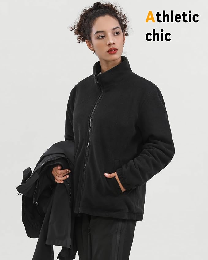 Wulcea 3-in-1 Graphene Heated Jacket For Women 12V 18400mAh Fast Charge With Large Capacity