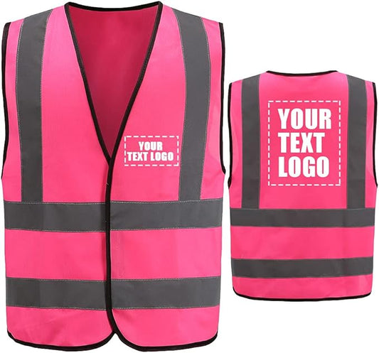 AYKRM 12 colour High visibility viz vest hi vis viz reflective work construction safety vest (XS-8XL)