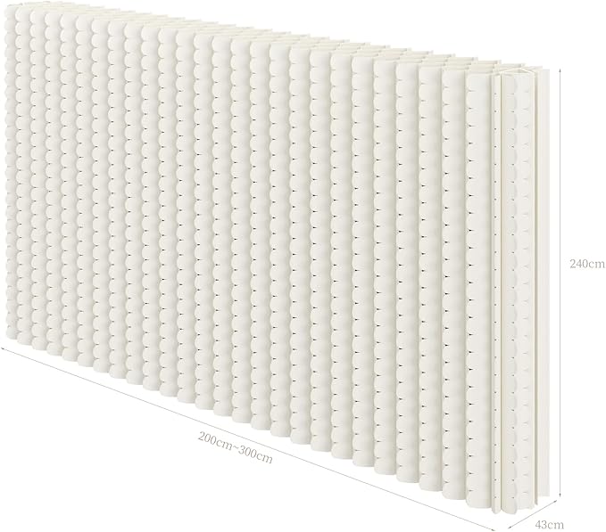 Foldable Room Divider Privacy Screens Movable Temporary Wall Space Partition, 5.25~9.19 FT Tall, 6.56~16.4 FT Width, Choice of Various Sizes and Styles