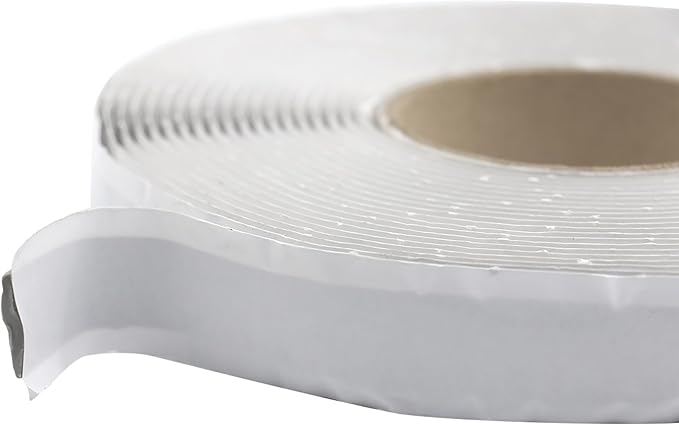 BOMEI PACK 2 Pack Butyl Seal Tape, 1/8inch x 1inch & 3/4inch x 30feet, Putty, Leak Proof Putty Tape for RV Repair, Window, Boat Sealing, Glass and EDPM Rubber Roof Patching