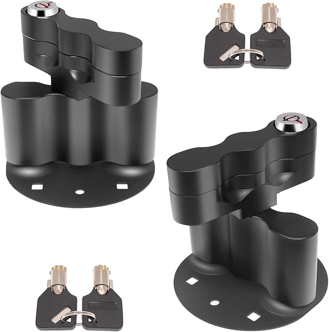 Geloo RX-LOX-PM Pack Mount Lock with Keys Locking Pack Mount Fits for RotopaX Standard Fuel Pack Storage Box Water Container Gasoline Pack Can Mounts-2 Packs