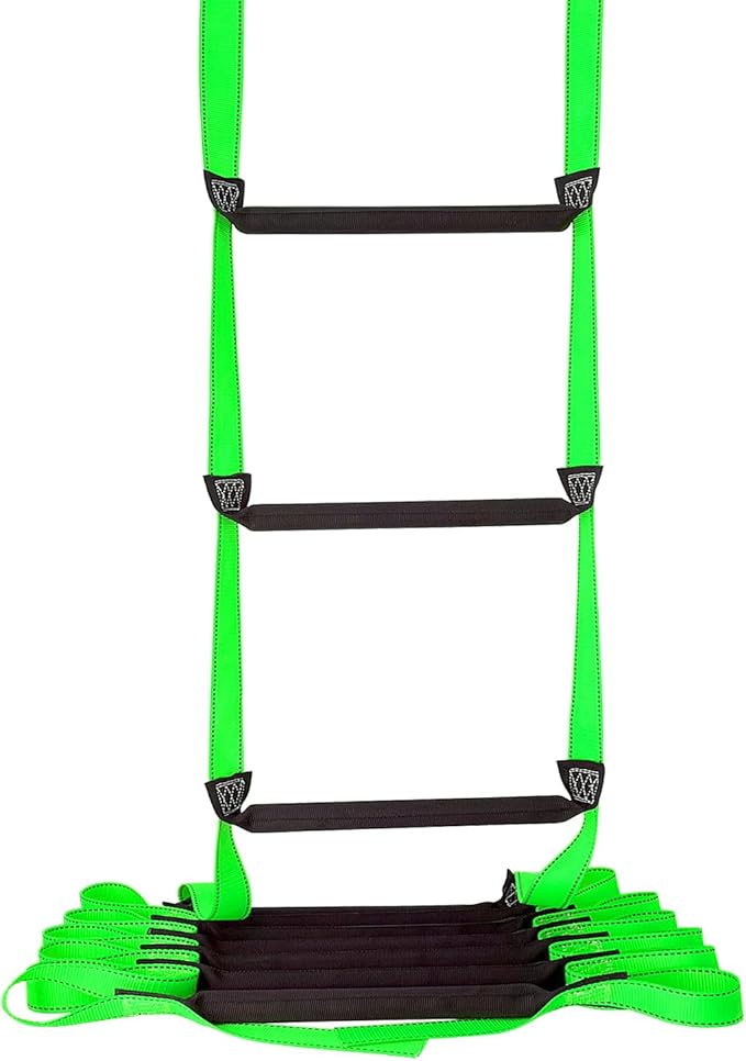 Fire Escape Ladder, 32.8 Feet Emergency Fire Ladder, 3-5 Story Homes Reusable Safety Rope Ladders for Kids and Adults