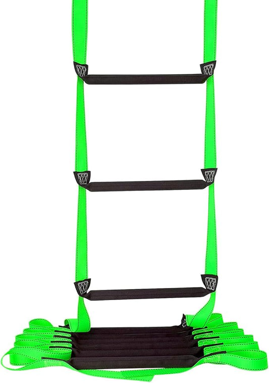 Fire Escape Ladder, 32.8 Feet Emergency Fire Ladder, 3-5 Story Homes Reusable Safety Rope Ladders for Kids and Adults