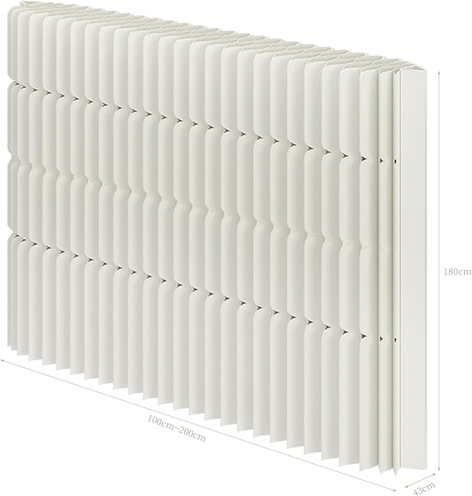 Foldable Room Divider Privacy Screens Movable Temporary Wall Space Partition, 5.91~7.87 FT Tall, 6.56~16.4 FT Width, Choice of Various Sizes and Styles
