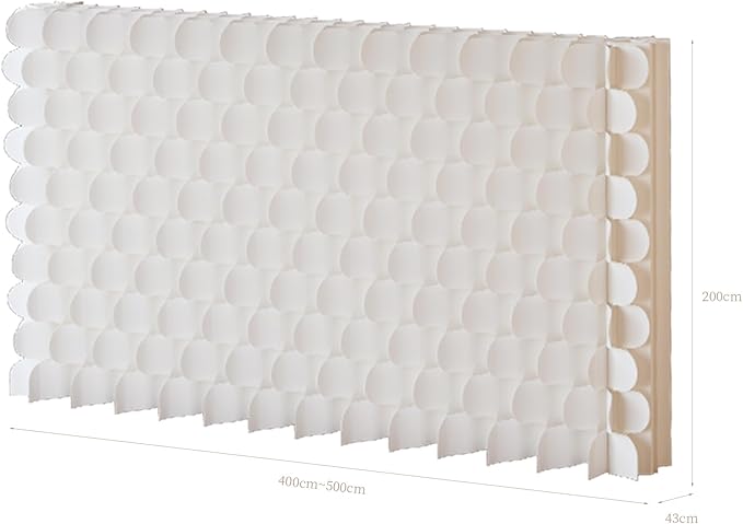 Foldable Room Divider Privacy Screens Movable Temporary Wall Space Partition, 5.25~9.19 FT Tall, 6.56~16.5 FT Width, Choice of Various Sizes and Styles