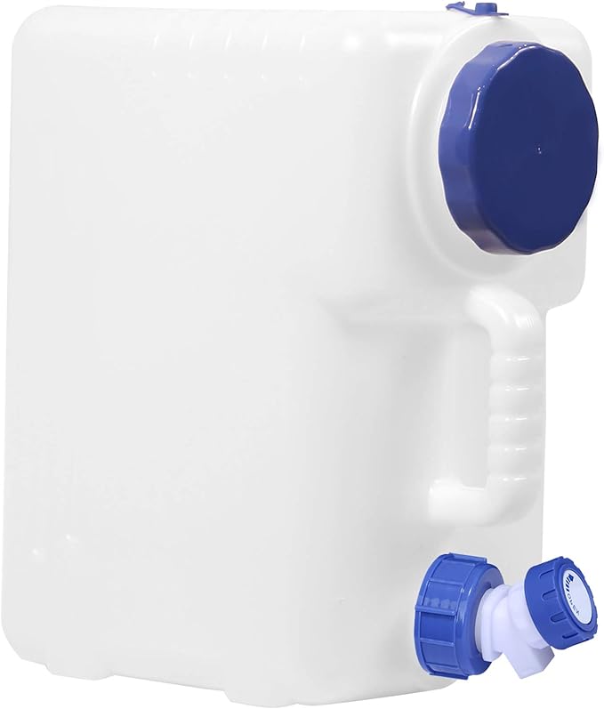 4 Gallon/15L Water Container with Spigot, Portable BPA Free Water Jug, Multifunction Water Tank for Camping Outdoor Hiking Picnic Supplies, Emergency Stroage