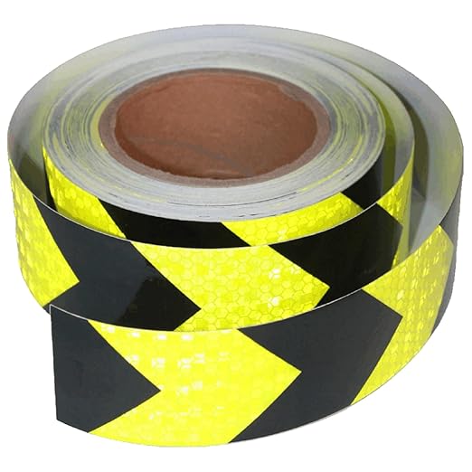 Industrial Reflective Tape 2 inch Wide for Cars, Outdoor Waterproof High Visibility Safety Warning Adhesive Strips (66 feet)