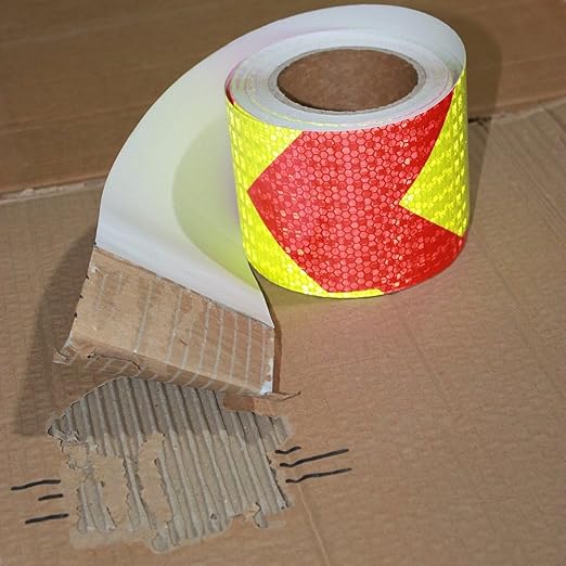 Reflective Tape 4 Inch x 168 Feet, Outdoor Waterproof High Visibility Adhesive Stickers, HGH Intensity Strips for Vehicles