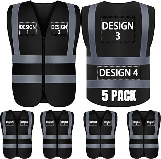 BeautyWill Custom Logo Safety Vest S,M,L,XL,2XL,3XL,4XL Personalized Safety Vest High Visibility Apparel