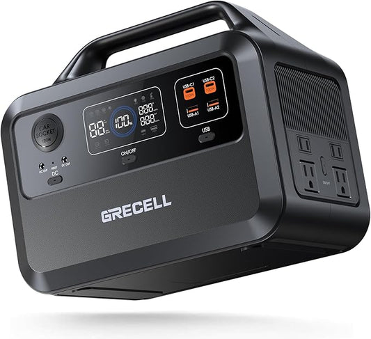 GRECELL Portable Power Station 460Wh 600W