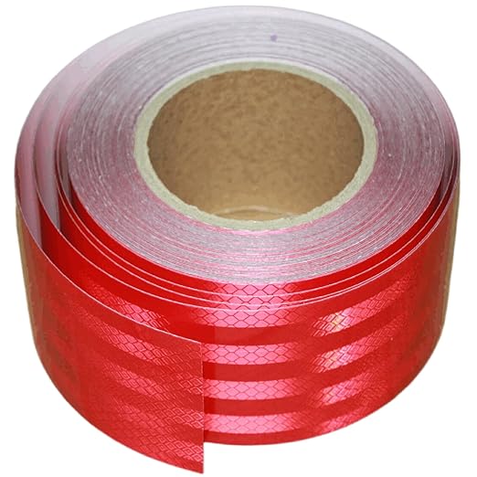 Red Reflective Tape 3 inch Wide for Bikes, Outdoor Waterproof High Visibility Safety Warning Reflector Sticker Strips (68 feet)