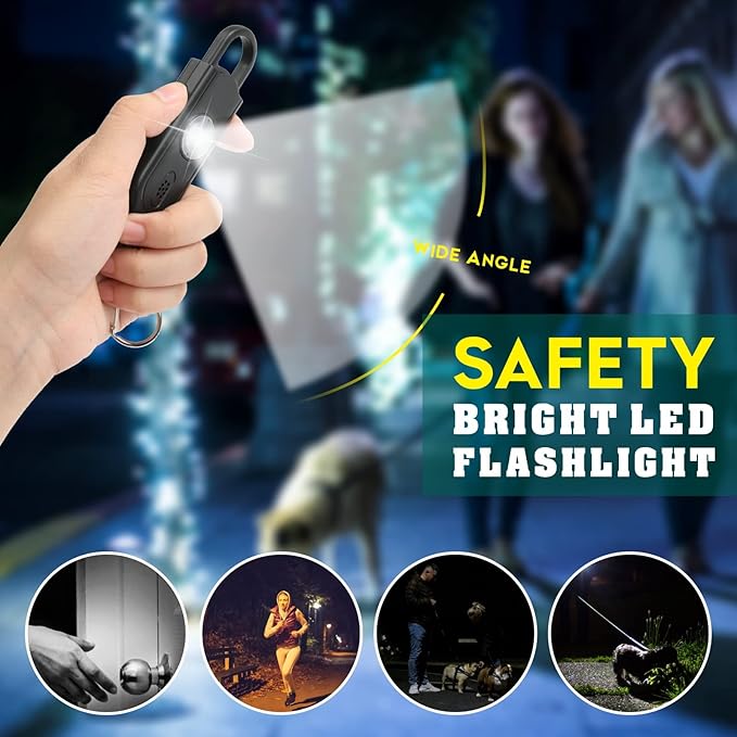 Personal Safety Alarm for Women Girls, 130dB Loud Siren + LED Light, Stylish Keychain, Easy-Pull Emergency Self-Defense for Night Safety, Running, Travel, College Students & Stocking Stuffer Gifts