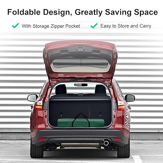 Folding Stretcher for Medical Emergency with Heavy Duty Handles, Straps and Carrying Case, High-Grade Aluminum Alloy Portable Travel Emergency Medical Stretcher for Patient Transport (Green)