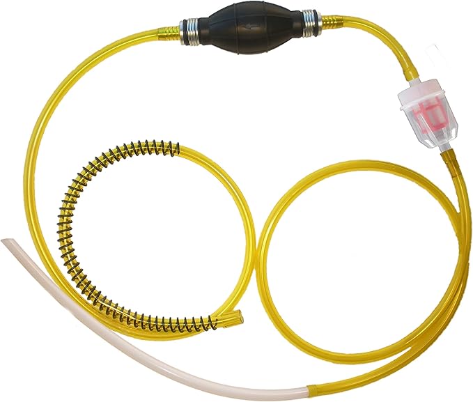 GasTapper Fuel Transfer Pump - 6 Ft Siphon Pump for Gas, Water, Oil, Fluid - Manual Hand Pump