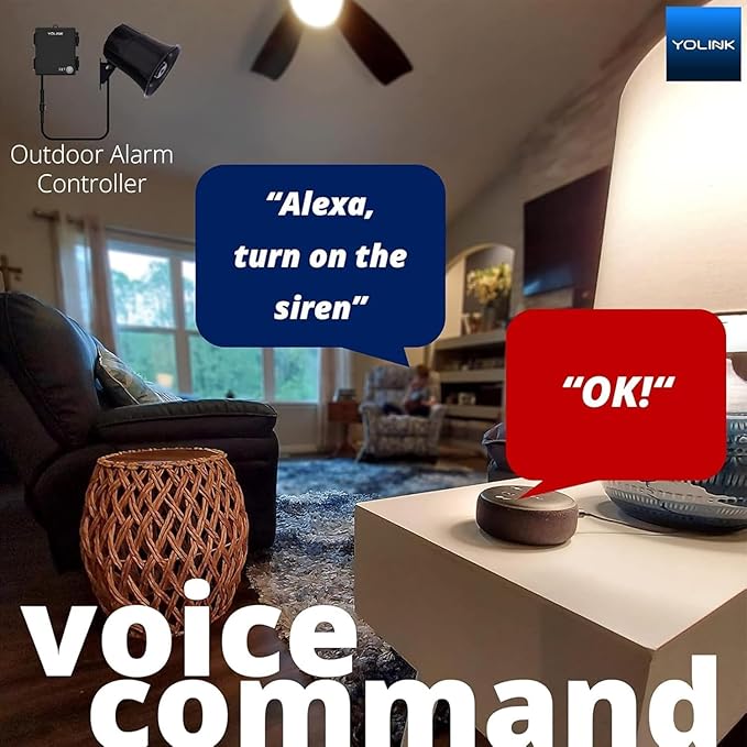 Outdoor Security Siren & Smart Alarm Controller and SirenFob Kit - Loud 110 dB, Wireless, Battery-Powered, 1/4 Mile Range, Android-iOS App, Alexa, Google, IFTTT, Home Assistant, Hub Required