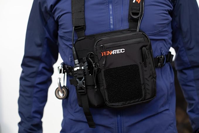 Single Radio Harness for Outdoor Technicians, Wildland Firefighters, Search & Rescue, & Riggers